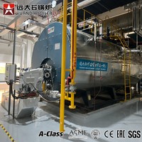 Chaudière à vapeur industrielle horizontale à tubes de feu, haute pression, neuve, au gaz ou au diesel, 10, 15 ou 20 tonnes par heure