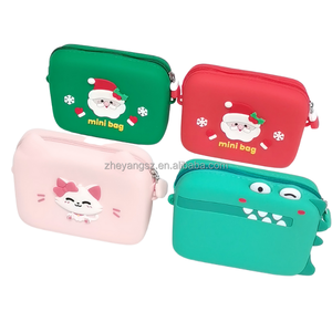 <strong>Green</strong> Dinosaur Mini Safe Adjustable Shoulder Strap Store Small Objects Silicon <strong>Camera</strong> <strong>Bag</strong> for Kids - Product Image 3