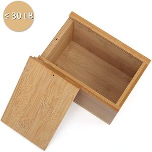 Pet Memorial Wooden <b>Urn</b> With Photo Frame Rectangle Bamboo 16x11x11cm Durable Pet Casket For Dog <b>Cat</b> Memorial Box - Product Image 4
