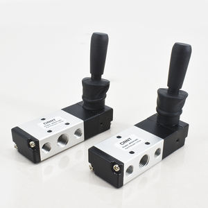 5พอร์ต3ตำแหน่ง4H330-10 4H230-08 4H430-15 BSP 1/4 3/8 1/<span class=keywords><strong>2</strong></span>การควบคุมการส่งกลับแบบแมนนวล/สปริงกลับวาล์วลม - Product Image 1