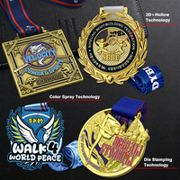 Service OEM, médaille en métal personnalisée avec logo, médaille plaquée or pour les vainqueurs des courses de marathon et des événements sportifs en plein air