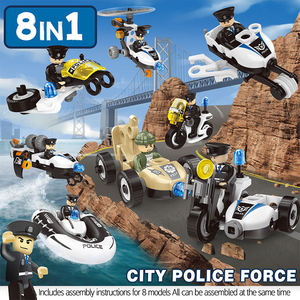 Kit de Construction STEM 8-en-1 avec 161 Pièces : Ensemble de Vis et Écrous de Police, Outil de Sécurité, Jouet d'Ingénierie Parent-Enfant - Product Image 2