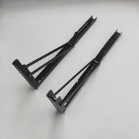 Vente en gros de quincaillerie d'ameublement Supports d'angle en L flottants en acier inoxydable personnalisés Supports muraux pour étagère pliante
