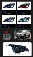Feux avant à LED Angel Eyes pour HONDA CRV, années 2007-2011