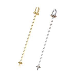 Broche Versátil de Plata S925 para Perlas DIY, Broche de Una Sola Palabra para Mujer con Soporte Vacío, Elegante Joyería de Perlas DIY - Product Image 5