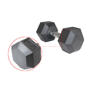ชุดดัมเบลทรงหกเหลี่ยมทำจากเหล็กหล่อออกแบบได้ตามต้องการใช้ออกกำลังกายในยิมฝึกความแข็งแรงพร้อมอุปกรณ์ PU และยางดัมเบล - Product Image 3