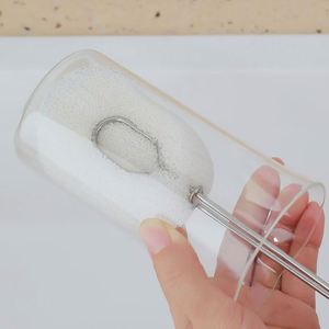 Detachable Sponge <b>Bottle</b> Dish <b>Brush</b> with 201 Stainless Steel Handle - Product Image 5