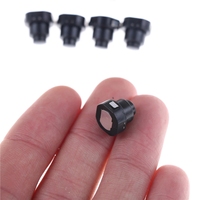 Interruptor de botón redondo para linterna, pulsador negro, CC 30V, 1A, 10mm x 10mm (D * H)