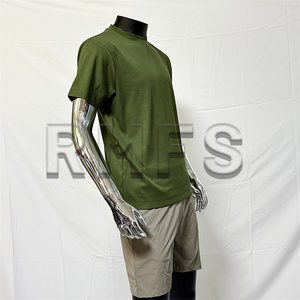2025 camicia da allenamento estiva di vendita calda 100% maglietta da uomo in cotone all'ingrosso mercerizzato - Product Image 5