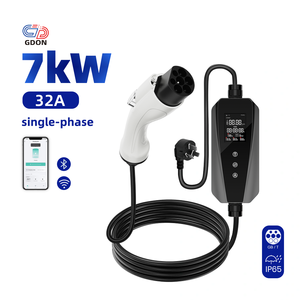 Chargeur domestique intelligent pour véhicules électriques GDON Portable GBT 7KW, niveau 2, station de recharge pour voitures électriques résidentielles pour <span class=keywords><strong>garage</strong></span> EVSE - Product Image 1