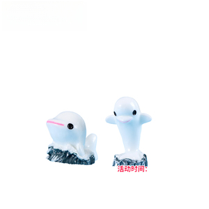 Adornos decorativos de micropaisaje Weij en estilo mediterráneo, resina Zakka del <span class=keywords><strong>Mar</strong></span> <span class=keywords><strong>Egeo</strong></span>, mini acuario de delfín blanco - Product Image 1