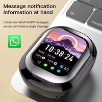 Earphone Gaming Kontrol Sentuh SE-ONE Earphone ANC ENC LCD Layar Penuh Nirkabel TWS Earbuds Peredam Kebisingan Ganda Layar HD