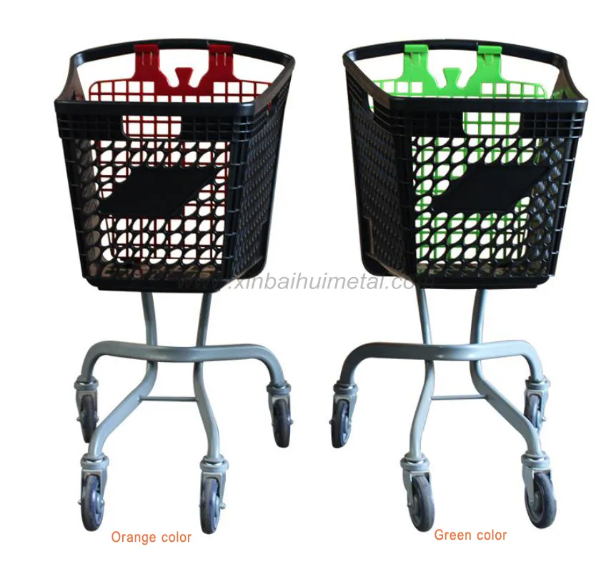USA-Markt Plastik-Einkaufskorb kleiner Plastik-Einkaufswagen mit individuellen Logos für Supermarkt-Einkaufskorb