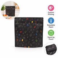 Sachet en Mylar résistant à la chaleur, pochette en feuille laminée refermable avec fermeture éclair, impression personnalisée du logo en gros pour l'emballage des épices et des assaisonnements