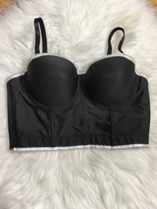 <span class=keywords><strong>Haut</strong></span> à fines bretelles ajusté avec anneau en acier et ceinture, en tissu mélangé, style corset <span class=keywords><strong>bustier</strong></span> pour femme - Product Image 6