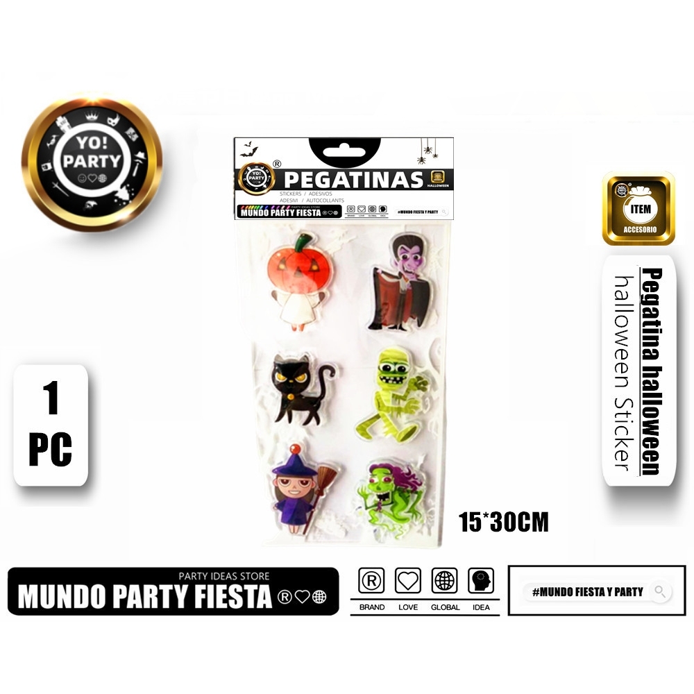 HALLOWEEN SOFT GEL CLING-05#98080 Window Stickers