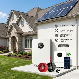 Kit de Stockage d'Énergie <span class=keywords><strong>Solaire</strong></span> Hybride MPPT 5kW 10kW 20kW avec Onduleur et Batterie – Système Complet – Prix Usine OEM - Product Image 3