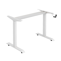 Station de travail pliable manuel, meubles scolaires de bureau, cadre de bureau sur pied réglable en hauteur