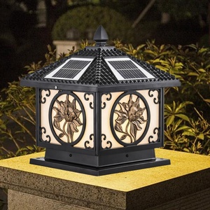 Solar <strong>Post</strong> <strong>Lights</strong> Outdoor IP65 Waterproof LED <strong>Post</strong> Garden <strong>Lights</strong> for 4*4ft Square Black Landscape <strong>Post</strong> Lamp for <strong>Fence</strong> Patio - Product Image 6