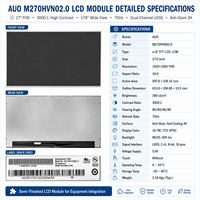 Tout nouveau module d'affichage à cristaux liquides d'origine M270HVN02.0 AUO 27 pouces Tft Lcd Displa1920 * 1080