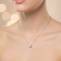Collier en or 18 carats avec diamant de laboratoire certifié IGI 0,5 carat E VVS2, taille solitaire ronde brillante, pour un port quotidien élégant