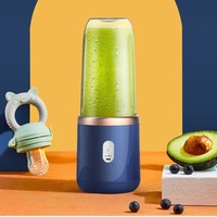 400ml Smoothie Mixerbeker Handmatig Mini Draagbare Verse Fruitpers Blender Persoonlijke Blender voor Shakes