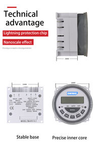 Temporizador Digital LCD TM619 AC220V 230V 240V 16A 30A, <span class=keywords><strong>Interruptor</strong></span> de Tiempo Programable con Relé, Programación Semanal, Funcionamiento de 24 Horas - Product Image 4