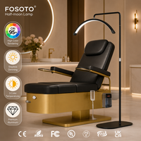 Fosoto Y9II lampadaire demi-lune anneau lampe avec pince pour téléphone LED cils lumière pour cils beauté tatouage photographie éclairage