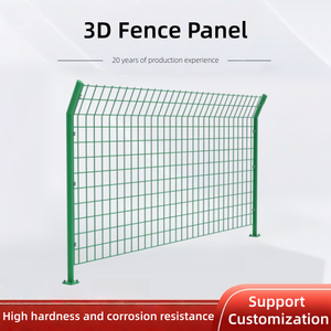 Clôture en treillis métallique revêtu de PVC haute sécurité en gros, panneau de clôture galvanisé incurvé 3D pour jardin, clôture de ferme - Product Image 2