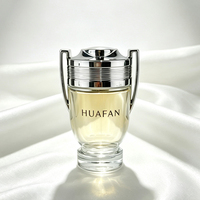 Flacon de parfum en verre de 100 ml en forme de trophée avec bouchon argenté – Contenant de voyage de luxe vide pour parfum