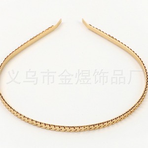 Metal <b>Headband</b> Wave Pattern <b>Thin</b> Design Daily Wear Women's Hair Accessory Jinhua Origin HB0017018 - Product Image 4