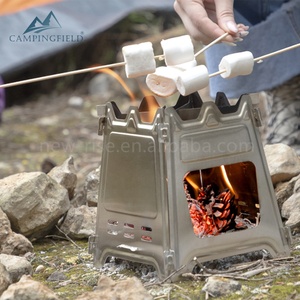 Réchaud pliant en acier inoxydable pour le camping, la randonnée, la cuisine en plein air, le backpacking, réchaud pliant en métal - Product Image 2