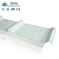 Panneaux de toiture isolés en gros, panneaux sandwich en polyuréthane ignifuges et thermiquement isolés pour les toitures de structures en acier
