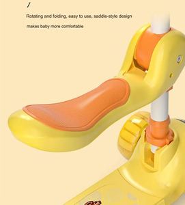 Trottinettes musicales pour enfants à 3 roues avec lumières LED, trottinette à pousser pour enfants de 3 à 6 ans avec lumières, trottinettes pour bébés - Product Image 4
