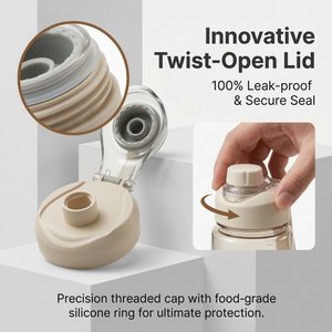 Durable Plastic <strong>Water</strong> 800ML <strong>Bottle</strong> Portable Sports <strong>Water</strong> Cup Anti Drop Leak Proof Lightweight Travel For Outdoor With Rope - Product Image 2