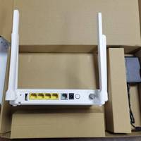ONU FTTH CATV F668V XPON GPON Berkualitas Tinggi 4GE+TEL WiFi 2.4G 5G 5dBi 12-LED SC Single-Mode Dengan Firmware Bahasa Inggris