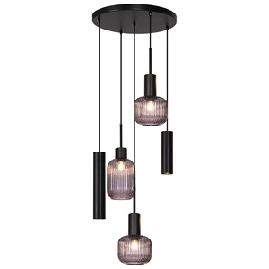 Lustre suspendu moderne <span class=keywords><strong>en</strong></span> <span class=keywords><strong>verre</strong></span> gris <span class=keywords><strong>fumé</strong></span>, fabrication chinoise, luminaire décoratif pour la maison, lampe suspendue moderne pour magasin - Product Image 4