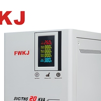 Régulateur de tension triphasé 30 KVA entièrement automatique avec technologie SVC à enroulement en cuivre, écran LCD, fréquence 50 Hz