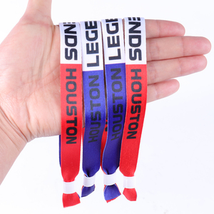 Tùy chỉnh của riêng bạn giá rẻ ban nhạc cổ tay thăng hoa polyester màu xanh đỏ dây đeo cổ tay Vòng đeo tay cho các sự kiện với nhựa trượt đóng cửa - Product Image 6