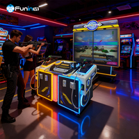 Jeux d'arcade à pièces, tir au pistolet, machine de jeu d'arcade intérieure, 2 joueurs pour parc d'attractions