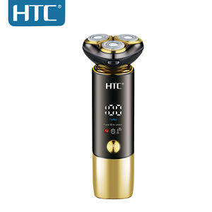 เครื่องโกนหนวดผู้ชาย IPX6 GT-699 HTC หน้าจอ LCD ซักได้พร้อมล็อคการเดินทางใช้เครื่องโกนหนวดกันน้ำได้อย่างปลอดภัย - Product Image 3