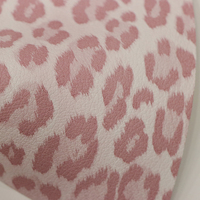 Cuir synthétique PU 1,2 mm, imprimé léopard coloré, texture litchi, cuir souple pour sacs, rembourrage, chaussures, artisanat