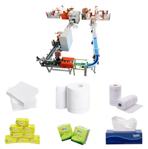 Full Automatic Embossed Facial Tissue Towel Production Machine Line Small Toilet Tissue Roll Paper Napkin Production Line