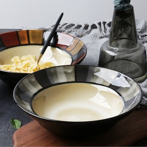 Americano retro de <span class=keywords><strong>la</strong></span> sopa de fideos de ramen de restaurante Ensalada de vegetales tazón de cerámica - Product Image 2