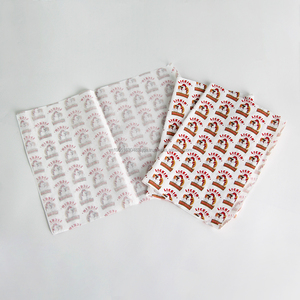 12 * 12in 40gsm papier ciré personnalisé de qualité alimentaire sulfurisé papier d'emballage alimentaire personnalisé - Product Image 5