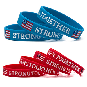 Promocional Debossed con pulseras de silicona rellenas de <span class=keywords><strong>color</strong></span> Logotipo personalizado Pulsera de silicona inyectada con tinta - Product Image 2