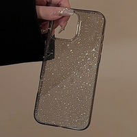 Coques de téléphone brillantes, anti-chocs, anti-usure, transparentes et mignonnes pour filles et femmes, coque en TPU pour iPhone 15 16 17 Pro Max 17 Pro