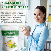 Tisane à la camomille et à la menthe sans caféine antioxydant végétalien de marque privée