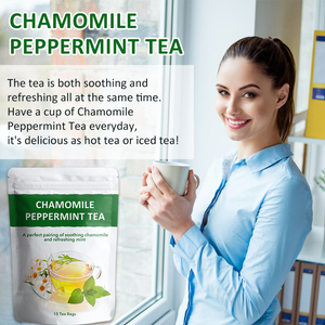 Té de hierbas de menta de manzanilla antioxidante sin cafeína vegana de etiqueta privada - Product Image 3