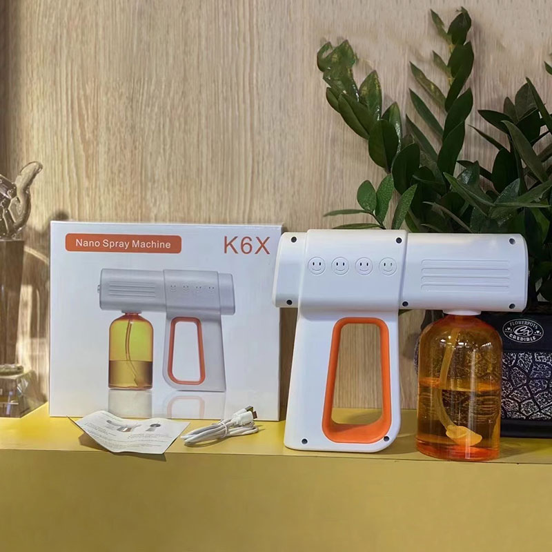 Электрический Nano стерилизации пистолет-распылитель зарядка синий свет распыления дезинфекции механизированный распылитель пистолет K5X K6X